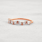 Marquise & Round Moissanite Fancy Eternity Wedding Band