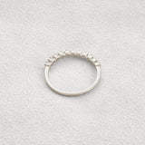 Half Eternity Round Cut Moissanite Band For Her