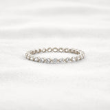 D Color Moissnaite Diamond Round Cut Full Eternity Band