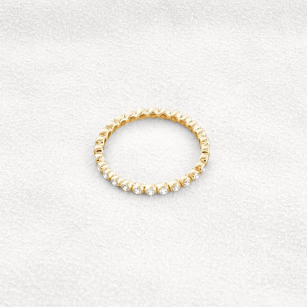 D Color Moissnaite Diamond Round Cut Full Eternity Band