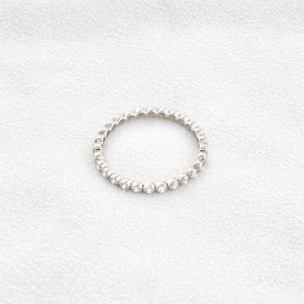 D Color Moissnaite Diamond Round Cut Full Eternity Band