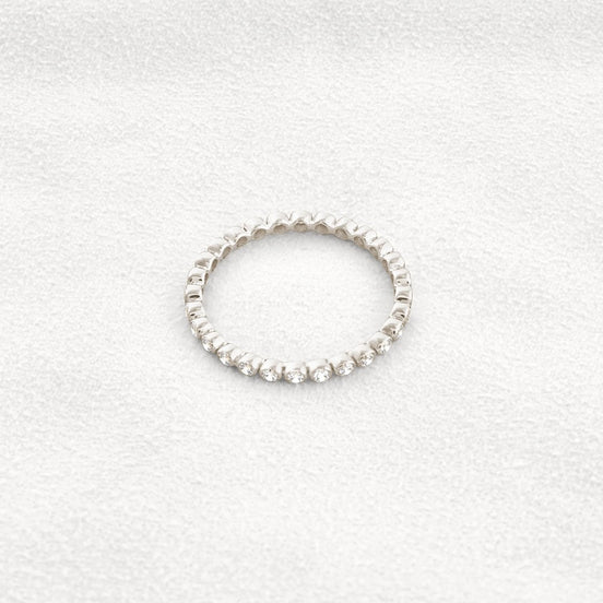 D Color Moissnaite Diamond Round Cut Full Eternity Band