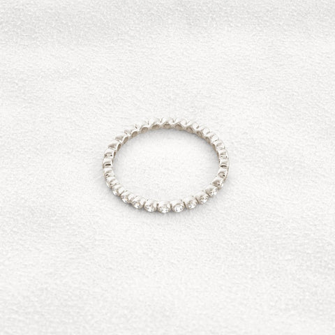 D Color Moissnaite Diamond Round Cut Full Eternity Band