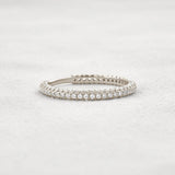 Round Cut Full Eternity Moissanite Wedding Band For Women