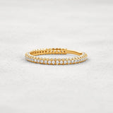 Round Cut Full Eternity Moissanite Wedding Band For Women