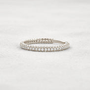Round Cut Full Eternity Moissanite Wedding Band For Women