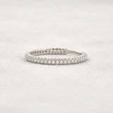 Round Cut Full Eternity Moissanite Wedding Band For Women