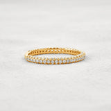 Round Cut Full Eternity Moissanite Wedding Band For Women