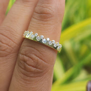 IGI Certified Round Cut Lab Grown Diamond Band For Women