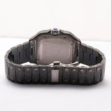 Automatic Movement Moissanite Full Black Watch For Him