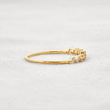 Round Cut Moissnaite Cluster Style Wedding Band