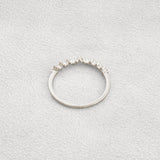 Round Cut Moissnaite Cluster Style Wedding Band