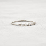 Moissanite Diamond Round Cut Fancy Band For Her