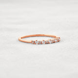 Moissanite Diamond Round Cut Fancy Band For Her