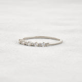 Moissanite Diamond Round Cut Fancy Band For Her