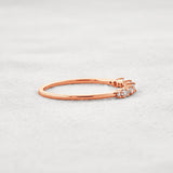 Moissanite Diamond Round Cut Fancy Band For Her