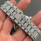 Full Iced Out Handmade Red Arabic Number Hip Hop Watch