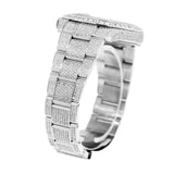 Moissanite Full White DateJust Iced Out Watch Gift For Men's