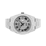 Moissanite Full White DateJust Iced Out Watch Gift For Men's