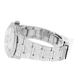 Moissanite Full White DateJust Iced Out Watch Gift For Men's
