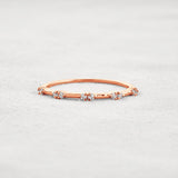 Unique Style Round Cut Moissnaite Diamond Wedding Band