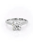 Round Cut Pave Set Moissanite Diamond Ring