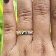 IGI Certified Round Cut Lab Grown Diamond Band For Women