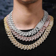 Moissnaite Diamond Hip Hop Luxury Cuban Chain For Men's