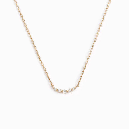 Five Stone Round Cut Moissanite Diamond Pendant