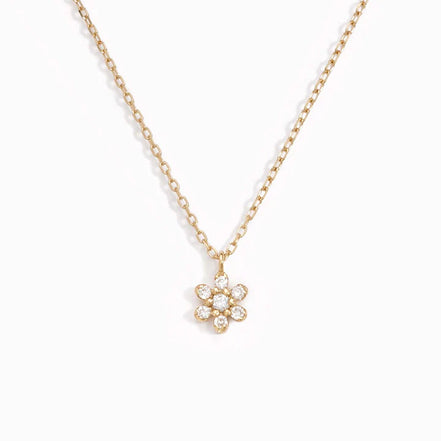 Round Brilliant Cut Moissnaite Flower Shape Fancy Pendant