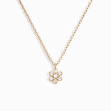 Round Brilliant Cut Moissnaite Flower Shape Fancy Pendant