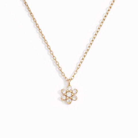 Round Brilliant Cut Moissnaite Flower Shape Fancy Pendant