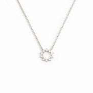 Round Shape Moissnaite Round Cut Small Pendant For Girls