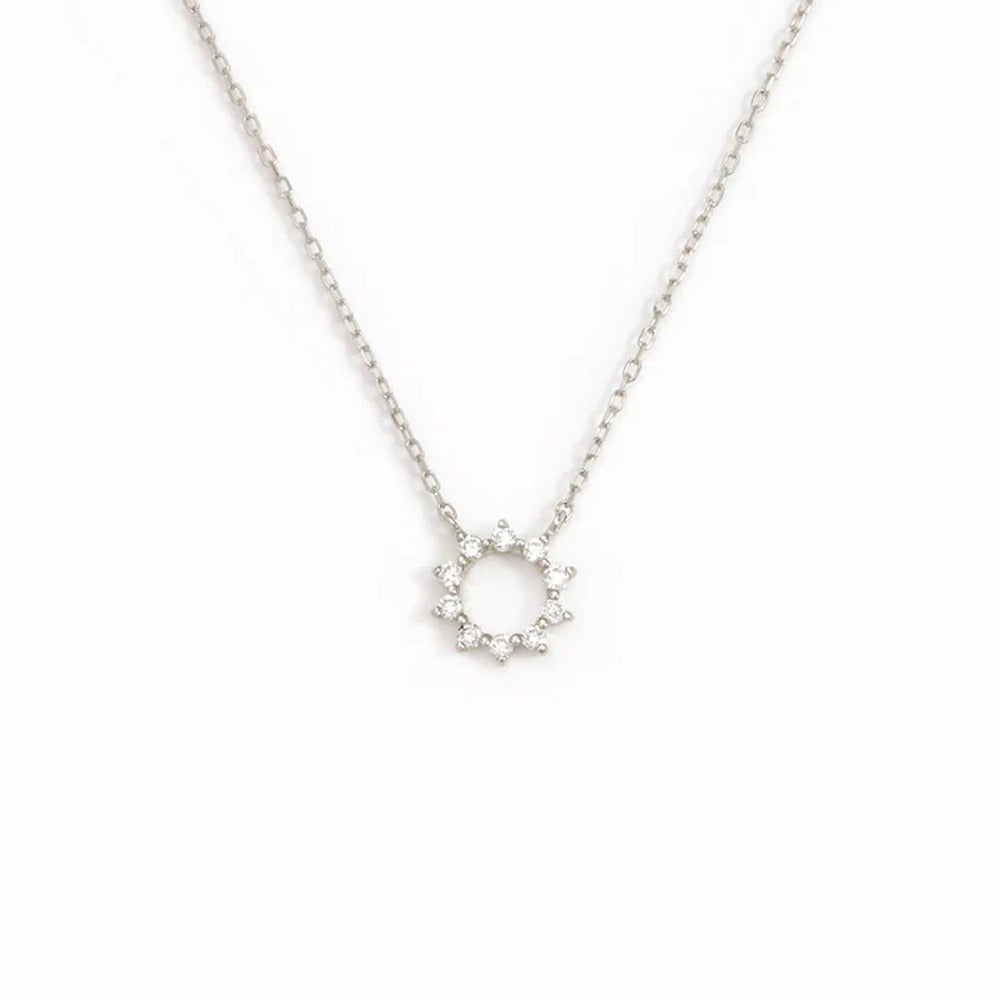 Round Shape Moissnaite Round Cut Small Pendant For Girls