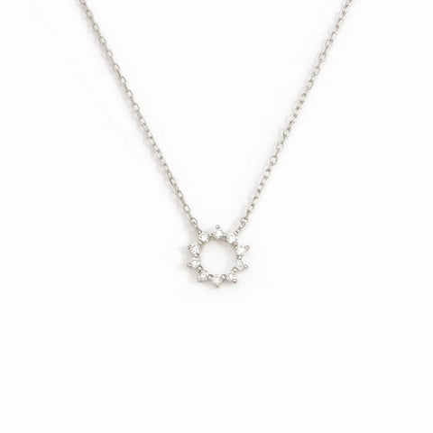 Round Shape Moissnaite Round Cut Small Pendant For Girls