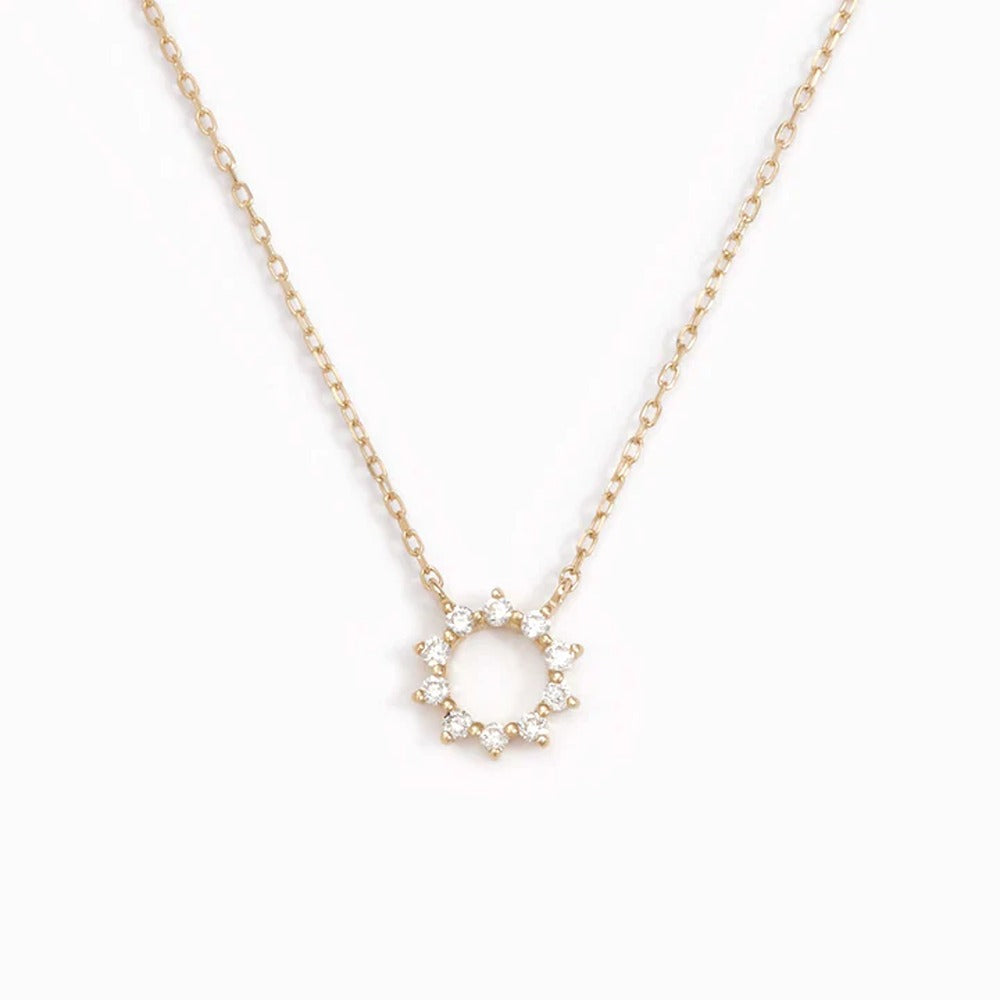 Round Shape Moissnaite Round Cut Small Pendant For Girls
