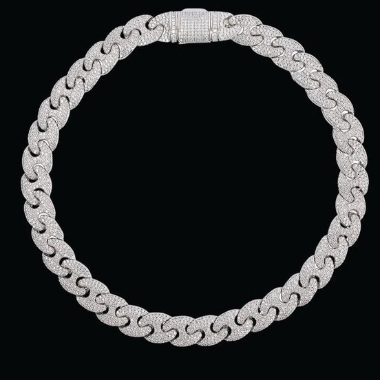 Iced Out Moissanite Hip Hop Chain Gift For Men's