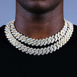 22MM Moissanite Iced Out Cuban Chain For Him
