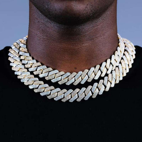 22MM Moissanite Iced Out Cuban Chain For Him
