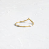 Half Eternity V Shape Round Cut Moissanite Wedding Band