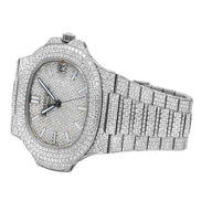 Iced Out Moissanite Full White Hip Hop Watch