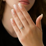 Cushion Cut Moissanite Twisted Band Engagement Ring
