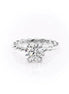Moissanite Round Cut Twisted Shank Wedding Ring