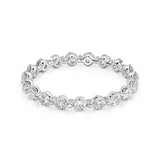 Full Eternity Round Cut Moissanite Wedding Proposal Band