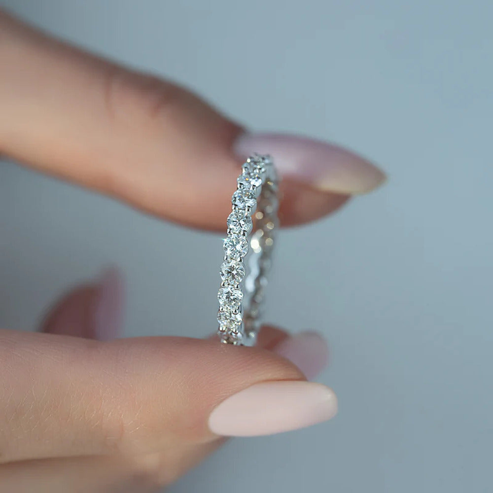D Color Moissanite Round Brilliant Cut Wedding For Women