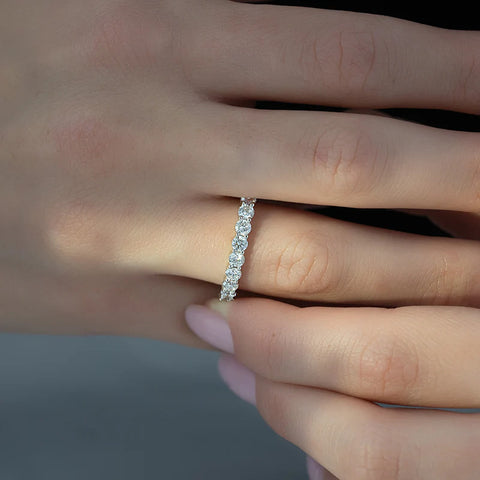 D Color Moissanite Round Brilliant Cut Wedding For Women