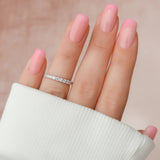 Round Cut Moissanite Full Eternity Band