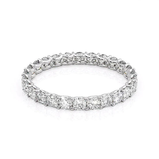 Round Cut Moissanite Full Eternity Band