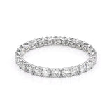 Round Cut Moissanite Full Eternity Band