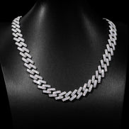 20mm Iced Out Hip Hop Miami Cuban Chain Gift For Men's